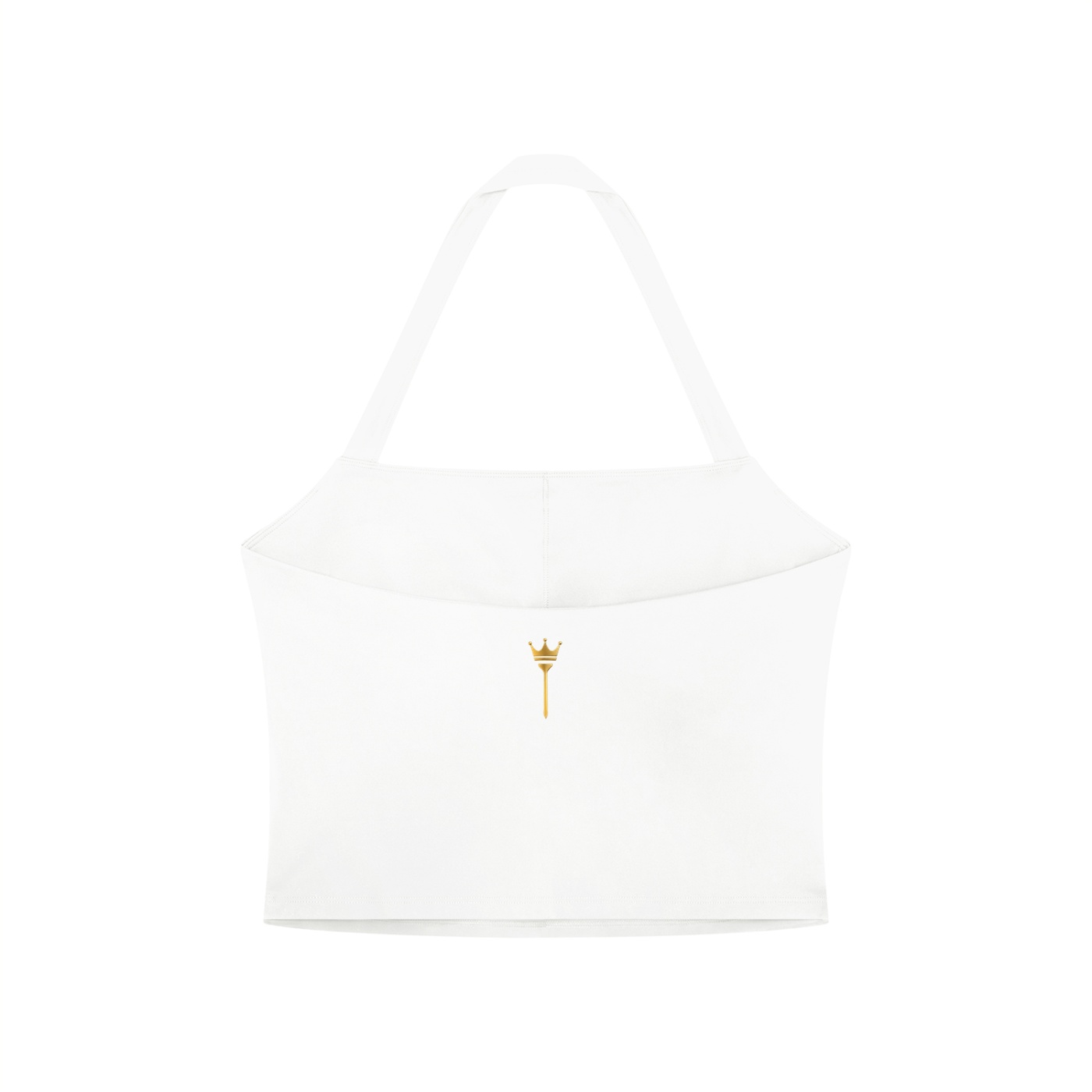 Women's C&T Crest Halter Crop Top - Image 4