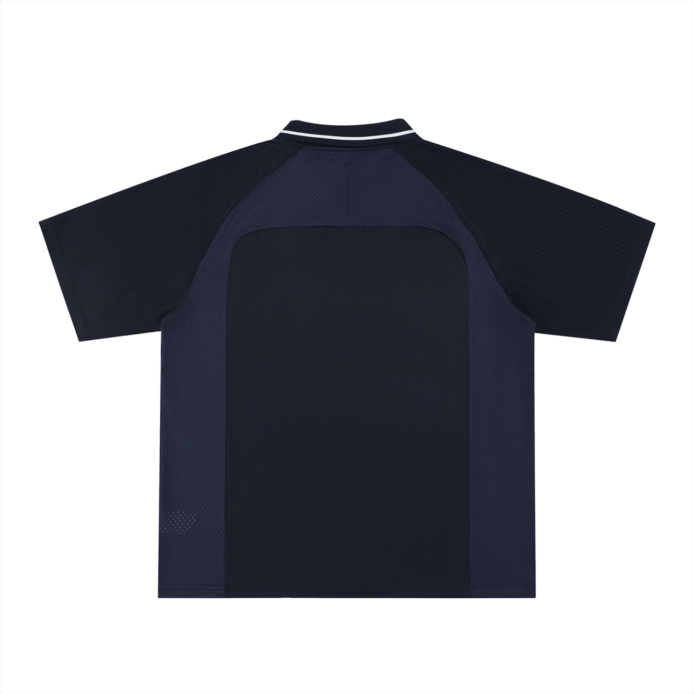 Men's Striped Emblem V-Neck - Image 6