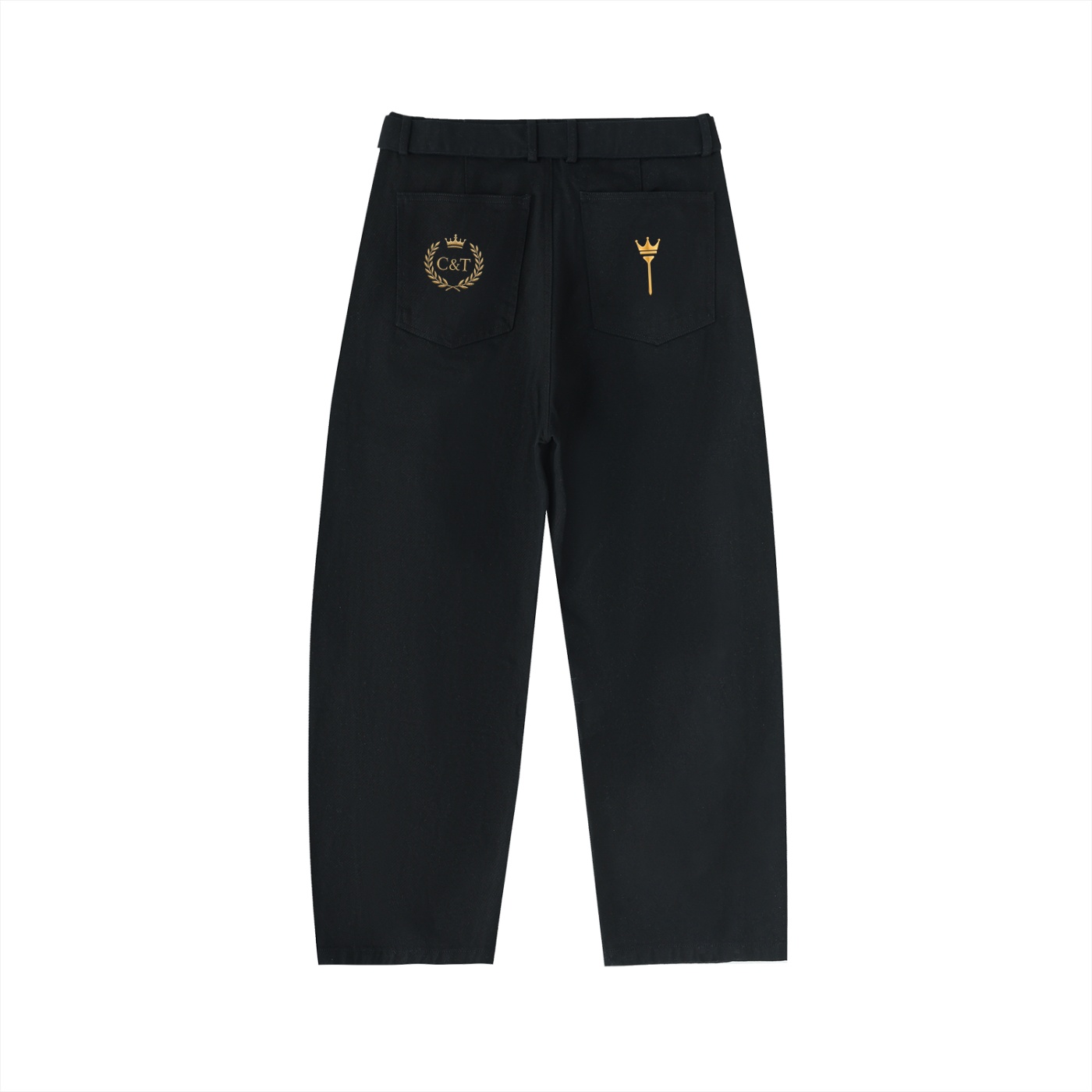Women's Belted Barrel-leg Chinos - Image 2