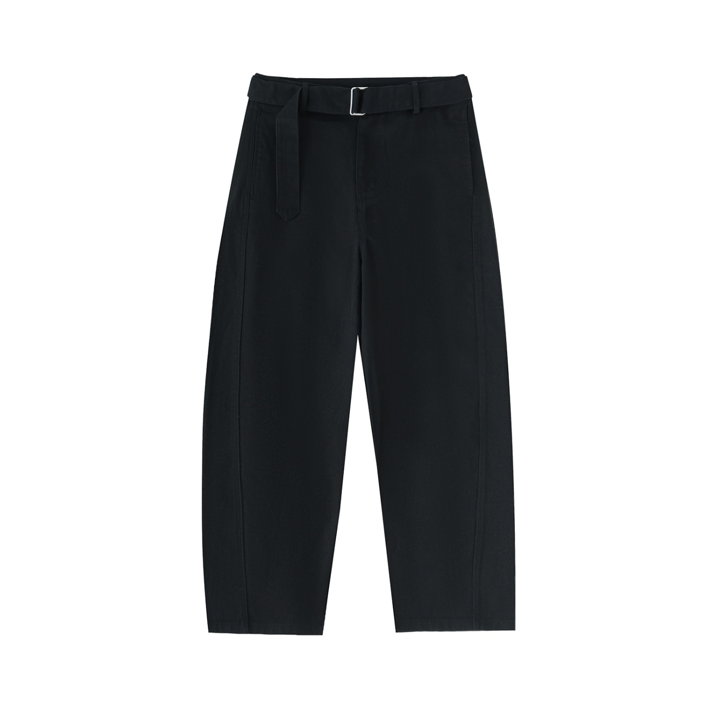 Women's Belted Barrel-leg Chinos