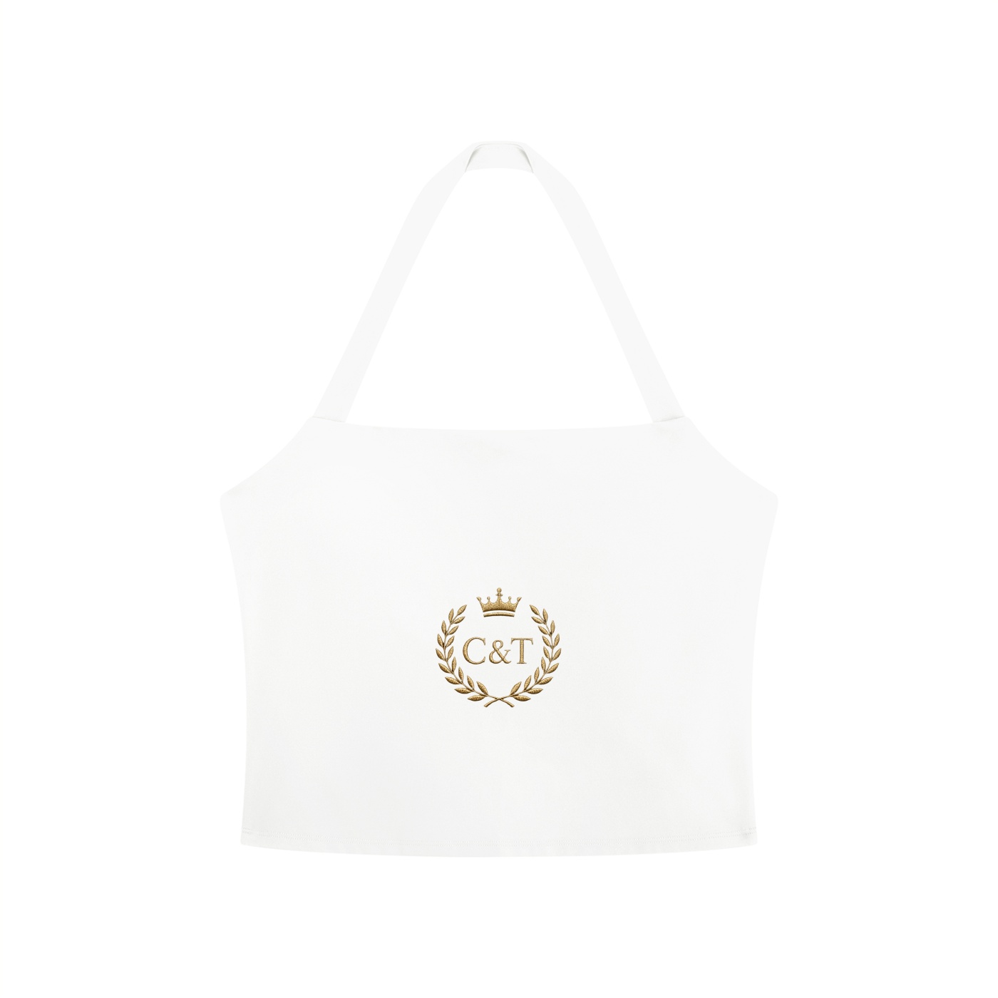 Women's C&T Crest Halter Crop Top - Image 3