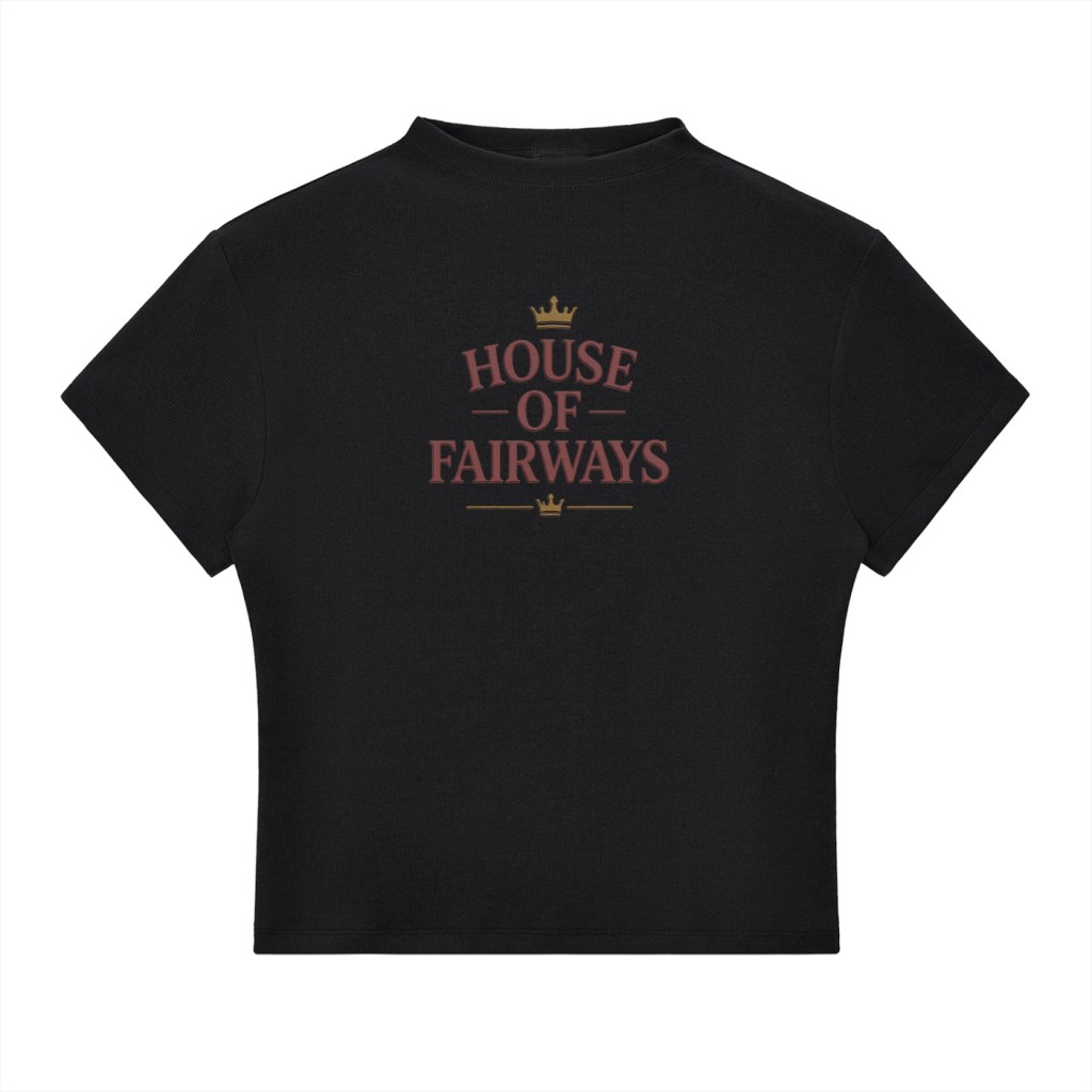 Women's House of Fairways Essential Slim Fit Mock Neck Baby Tee