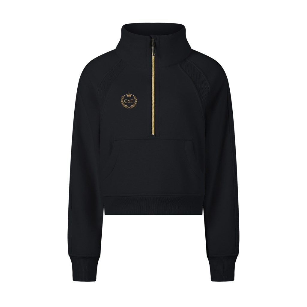 Women's C&T Crest Cropped Half-Zip