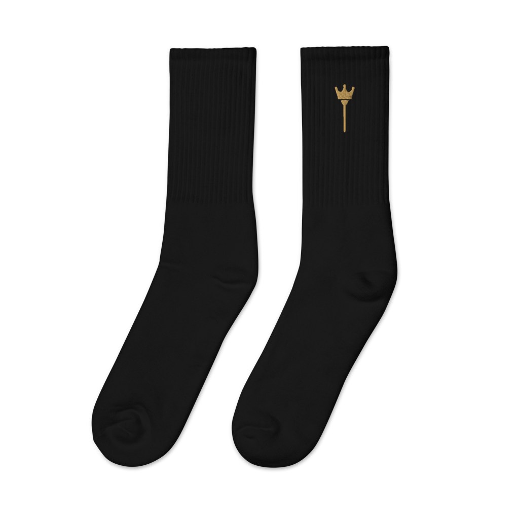 Emblem Embroidered Socks
