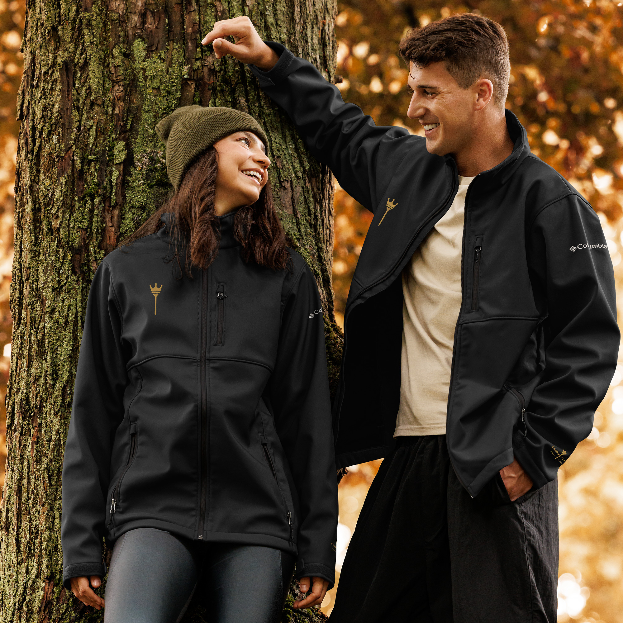 Embroidered Emblem Soft Shell Jacket