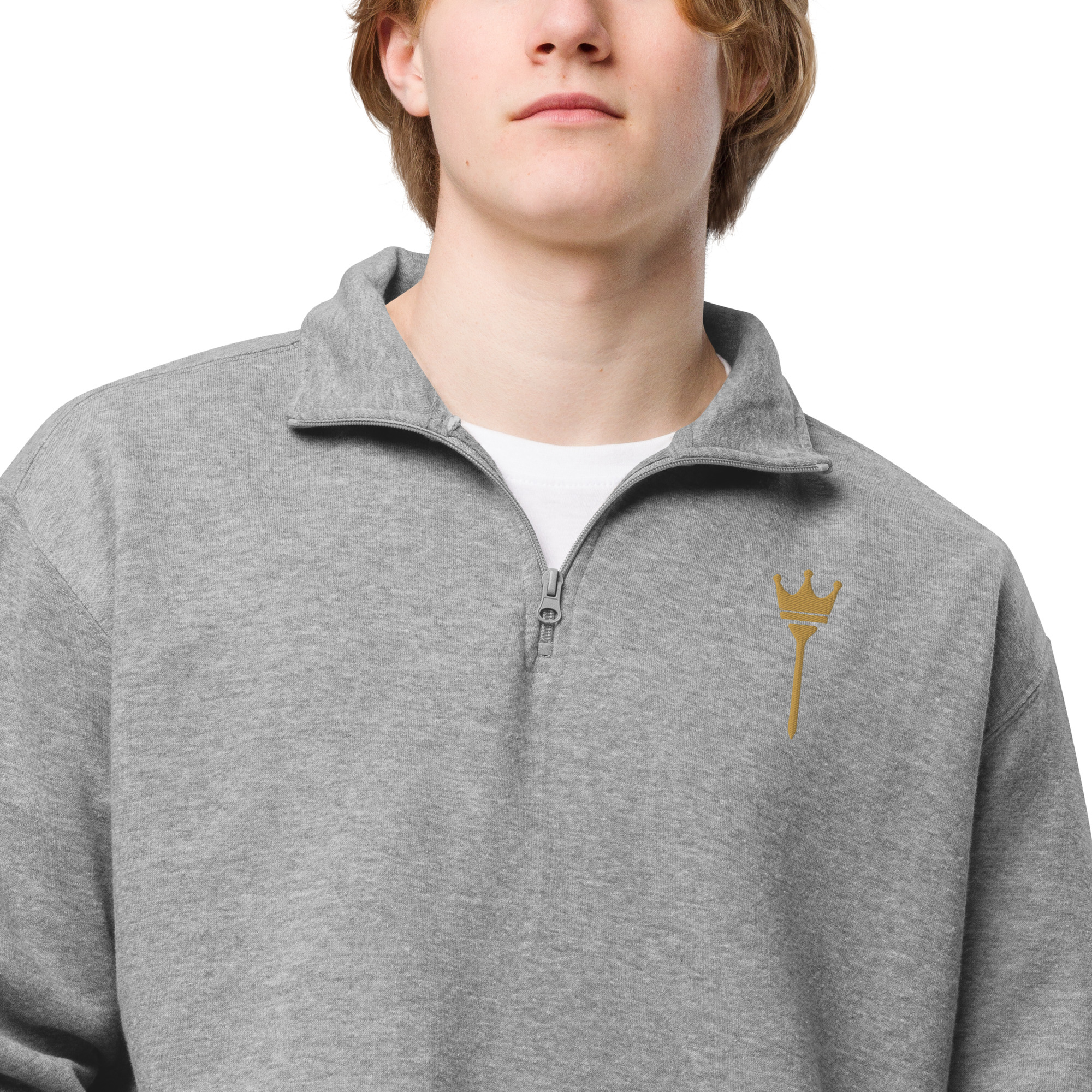 Embroidered Emblem Fleece Pullover - Image 9