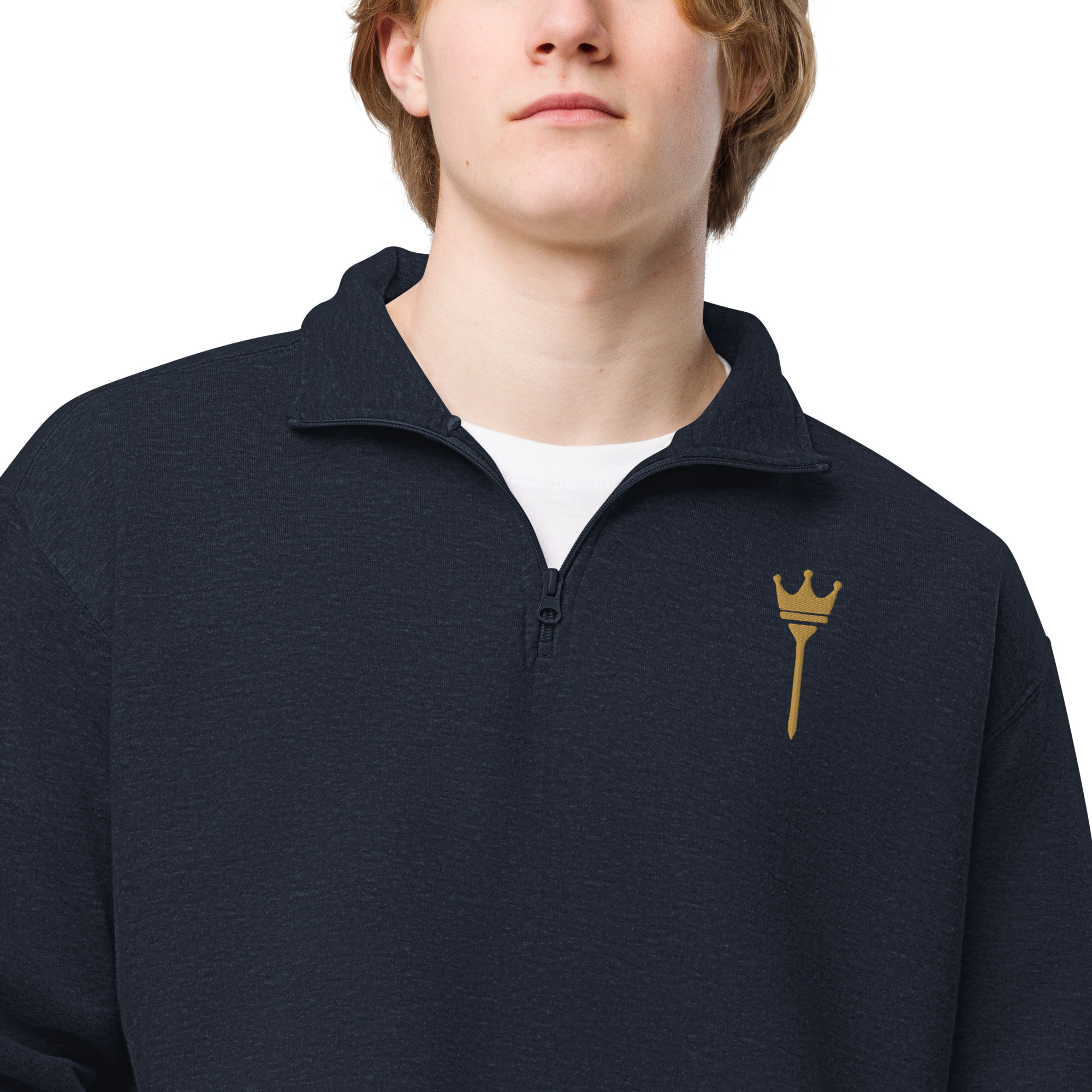 Embroidered Emblem Fleece Pullover - Image 6